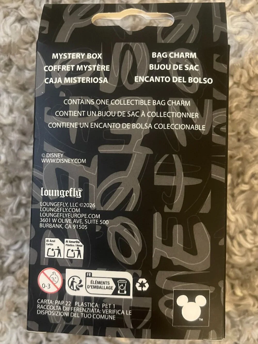 Disney Minnie Mouse Loungefly Mystery Charm SEALED - Picture 2 of 5